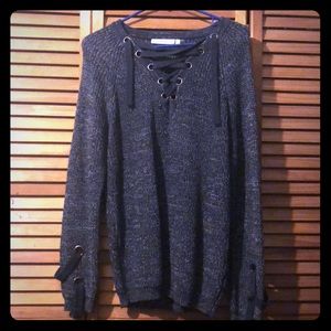 Criss cross v-neck sweater